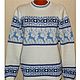 A reindeer sweater and knitted Norwegian snowflake ornament, Sweaters, Moscow,  Фото №1