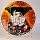 Decorative collectible plate from the series 'Faces'. Plates. TinaRita. My Livemaster. Фото №4