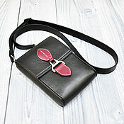 Сумки и аксессуары handmade. Livemaster - original item Mini handbag, made of genuine calfskin, in black!. Handmade.