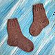 Knitted socks for children sand-beige wool socks for the baby. Socks. knitsockswool. My Livemaster. Фото №6