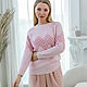 The April sweater is pink. Sweaters. Designer clothing Olesya Masyutina. My Livemaster. Фото №5