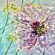 Oil painting with abstract flower. Delicate abstract flower oil. Pictures. Zabaikalie. Online shopping on My Livemaster.  Фото №2
