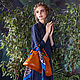 Сумка женская «Апельсин». Классическая сумка. Knittessa. Интернет-магазин Ярмарка Мастеров.  Фото №2