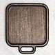 Order Large square plate with one handle made of dark oak. Foxwoodrus. Livemaster. . Plates Фото №3