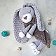 Пижамница Зайка с большими ушками - игрушка для хранения пижамы, Подарки для новорожденных, Пенза,  Фото №1