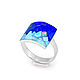 Ring. Turquoise and lapis Lazuli. Size 19. Ring handmade. Rings. ARIEL - MOSAIC. Online shopping on My Livemaster.  Фото №2