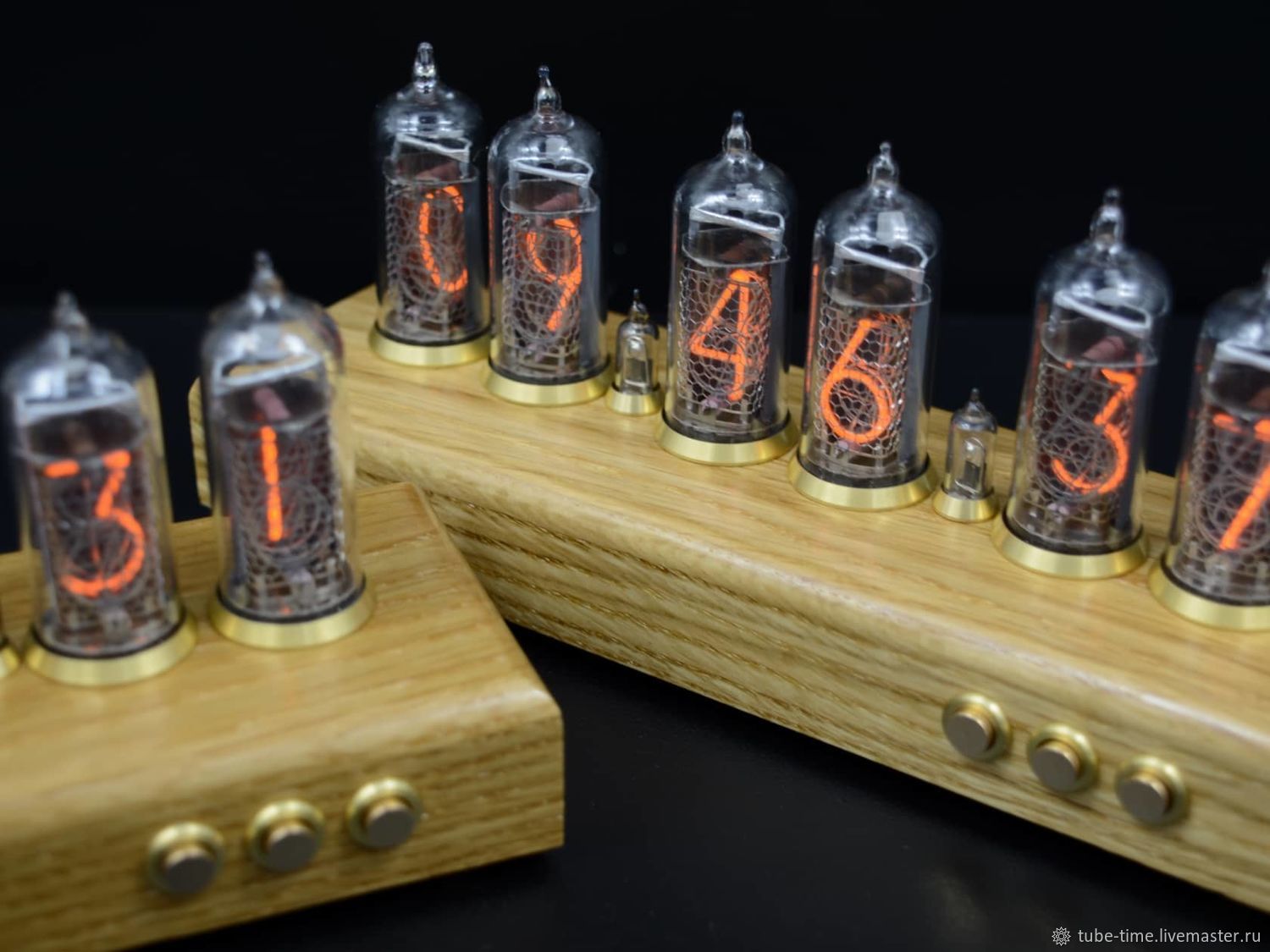 Ламповые часы ИН-14 «Дуб» в интернет-магазине Ярмарка Мастеров по цене ...