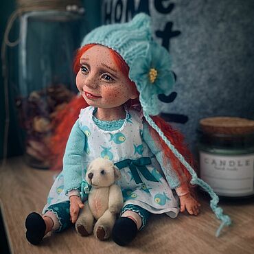Куклы и игрушки ручной работы. Ярмарка Мастеров - ручная работа Авторская кукла ручной работы «Юлька». Handmade.