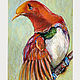 Картина "Загадочная птица" с рамой 32х42см. Картины. GalleryBird (Анна Голубь). Ярмарка Мастеров.  Фото №4