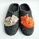 Felted Furry cats sneakers. Slippers. Zhanna. My Livemaster. Фото №6