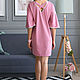 Pink t-shirt dress, summer dress loose Silver raspberry. Dresses. Lara (EnigmaStyle). Online shopping on My Livemaster.  Фото №2