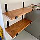 Kitchen shelves made of beech slab (project g. Lukhovitsy). Shelves. uloft. Online shopping on My Livemaster.  Фото №2