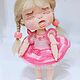 Кукла вязанная крючком 15см , кукла малышка, кукла плакса, кукла bjd. Амигуруми куклы и игрушки. Весёлый клубок. Ярмарка Мастеров.  Фото №7