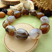 Украшения handmade. Livemaster - original item Bracelet with tiger agate. Handmade.