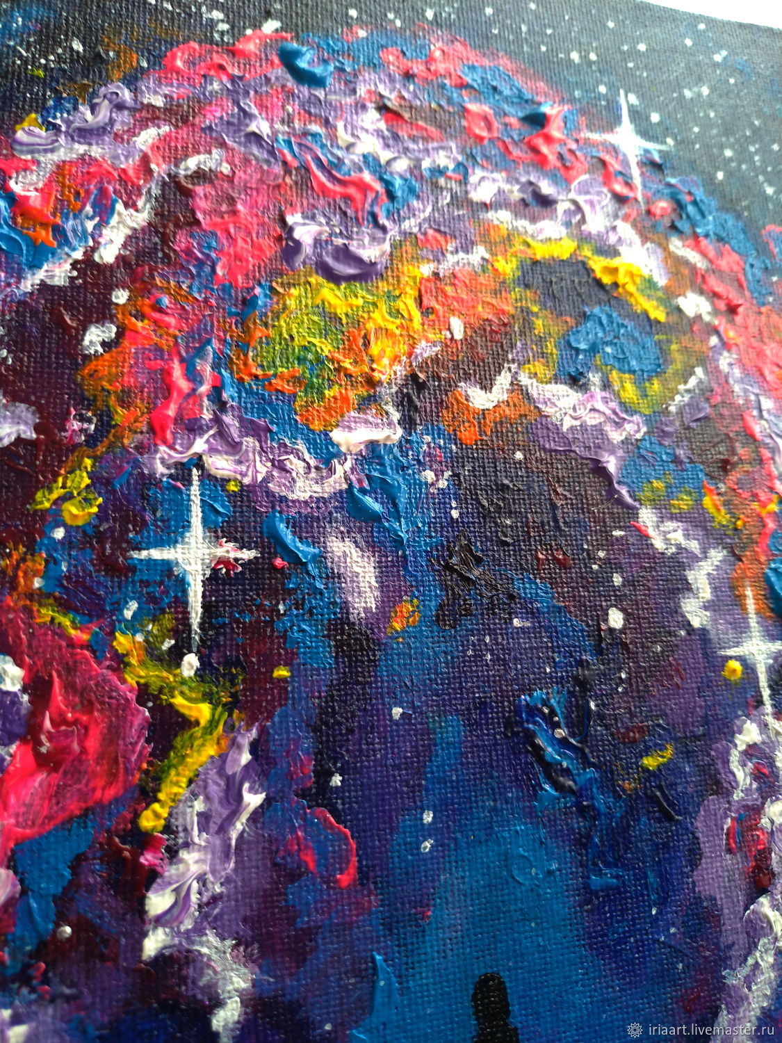 Картина Космос Картина Ночное Небо Галактики Космическая тема Звезды в ...