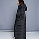 Пальто стеганое черное, пальто зимнее,теплое пальто. Пальто. Sasha Fi одежда со смыслом. Интернет-магазин Ярмарка Мастеров.  Фото №2