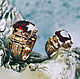 Seals from gold of 585 tests with artificial ruby, Ring, Kemerovo,  Фото №1
