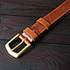 Copy of Copy of Copy of Ремень из натуральной кожи "Черный". Straps. harpyia. My Livemaster. Фото №6