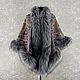 Pavlovo Posad shawl with black fox fur, Shawls1, Moscow,  Фото №1