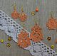 кружевные серьги. Серьги-продевки. Оксана. Интернет-магазин Ярмарка Мастеров.  Фото №2