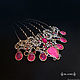 Hair comb with stones pink ' Pink Mermaid Crown'. Comb. Del-moro. My Livemaster. Фото №4