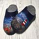 Felted men's Slippers For The Traveler 43p, Slippers, Moscow,  Фото №1