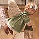 Летящий винтажный ангел - хранитель дома (текстильная кукла), Куклы Тильда, Липецк,  Фото №1