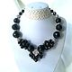 Necklace 'black Luxury' - AGATE, ONYX beads, Necklace, Taganrog,  Фото №1