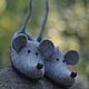 Slippers felted children's Mouse, Slippers, Chelyabinsk,  Фото №1