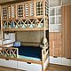 Детская двухъярусная кровать домик с лестницей комодом из массива. Кровати. SCANDI. Интернет-магазин Ярмарка Мастеров.  Фото №2