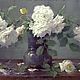  картина маслом цветов Белые розы 40 на 60 см, Картины, Москва,  Фото №1
