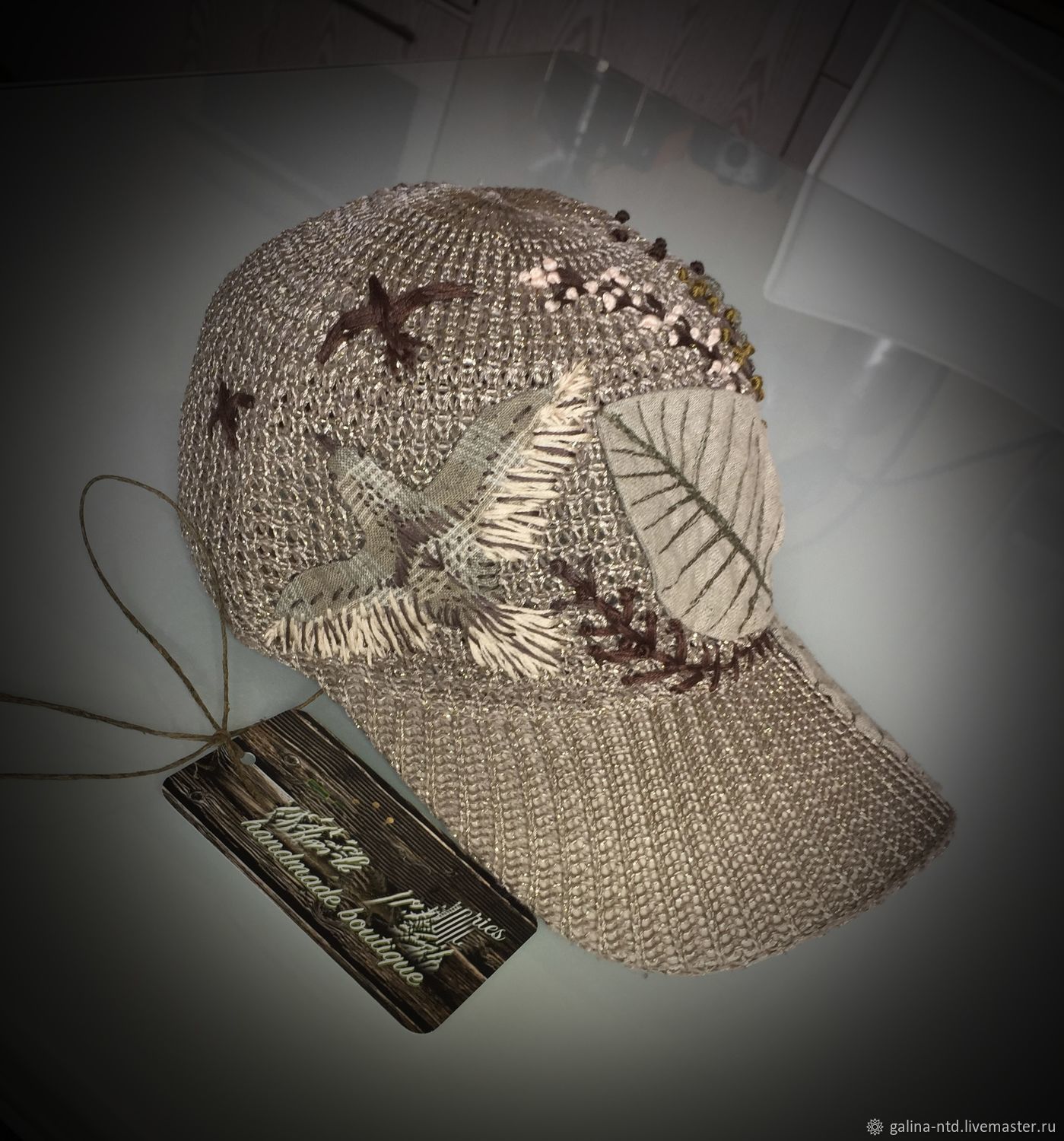 Бейсболка с ручной вышивкой в интернет-магазине на Ярмарке Мастеров ...