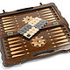 Order Backgammon carved 'Intergrus ornament' medium 50, Harutyunyan. H-Present more, than a gift!. Livemaster. . Backgammon and checkers Фото №3