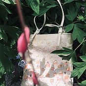 Винтаж handmade. Livemaster - original item Silk Cocktail Handbag. Vintage. Coccinelle.  Italy. Handmade.