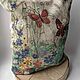 Shopping bag made of linen with a Butterfly lining'. Shopper. Mochalka.. Online shopping on My Livemaster.  Фото №2