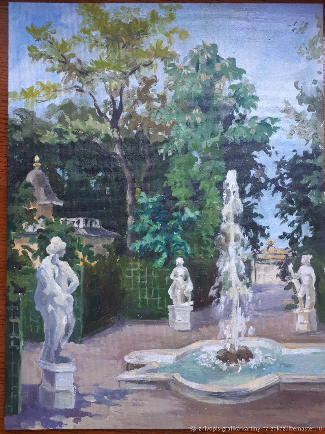 Картины: Летний сад в интернет-магазине Ярмарка Мастеров по цене 3315 ...