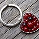 Keychain Love Burgundy color. Key chain. fiorellino. Online shopping on My Livemaster.  Фото №2