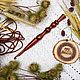 Knitting hook made of Siberian cedar wood 5 mm. K26, Crochet Hooks, Novokuznetsk,  Фото №1