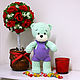 Mint Teddy bear, Stuffed Toys, Moscow,  Фото №1