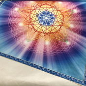 Фен-шуй и эзотерика handmade. Livemaster - original item Table cloth for divination 52h52 with print. Handmade.