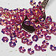Пайетки цветы 8 мм Пурпурные 2 г, Пайетки, Соликамск,  Фото №1