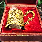 Посуда handmade. Livemaster - original item Bronze cup holder Moscow in a gift case. Handmade.