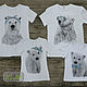 Семейный комплект футболок " Белые медведи", Футболки, Москва,  Фото №1