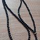 Men's Rosary Beads (matt black agate, emerald, garnet and pyrite), Beads2, Sergiev Posad,  Фото №1