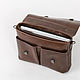Men's leather messenger bag 'Vincent' (Tobacco). Brief case. DragonBags - Men's accessories. My Livemaster. Фото №6