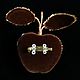 Gingerbread Apple Brooch. Brooches. PatinaBeadJewellery. My Livemaster. Фото №4