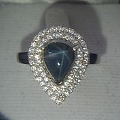Украшения handmade. Livemaster - original item Ring Polaris 6rays sapphire. Handmade.