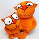 There are no monsters! Soft toys red cats Vasya Lozhkina, Stuffed Toys, Moscow,  Фото №1