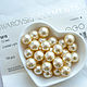 12мм, Light Gold pearl, полупросверленный жемчуг Swarovski 5818. Кристаллы. Volshebno. Интернет-магазин Ярмарка Мастеров.  Фото №2