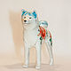 Japanese Akita ' Spring painting'. Figurines. Moscow Kerry (porcelaindogs). Online shopping on My Livemaster.  Фото №2